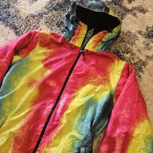 Grenade Fatigue Project Snowboarding Jacket Large Spray paint Thermal Heat